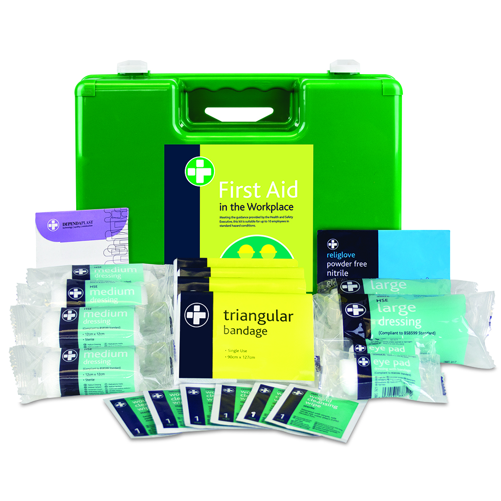 HSE 10 Person Executive First Aid Kit - Sorrento Box - One Size - Green