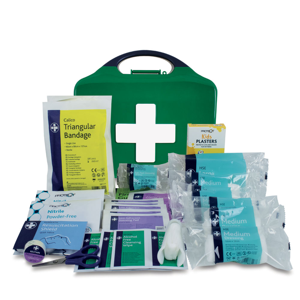 Child Care First Aid Kit - Aura3 Box - Medium - Green