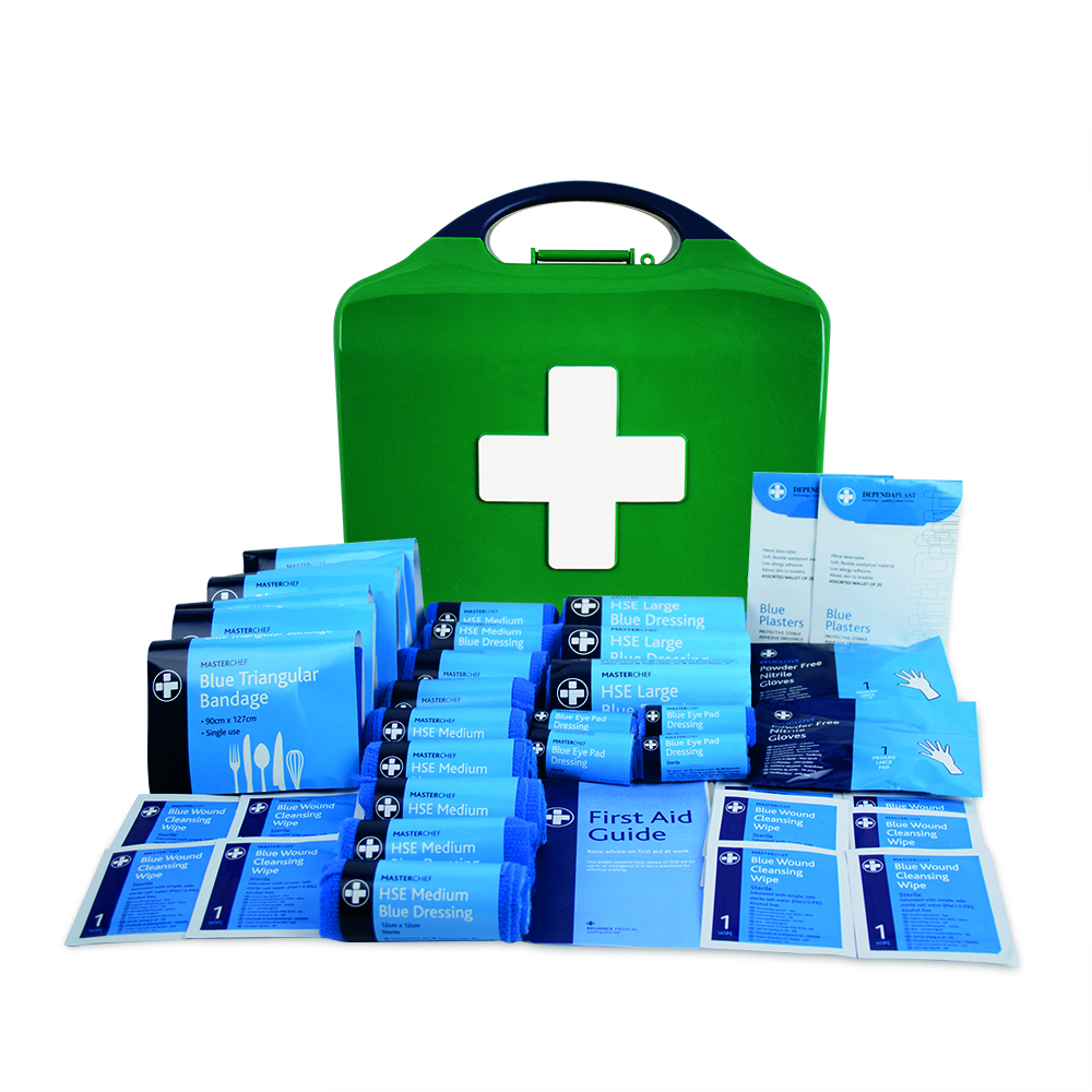 Masterchef HSE 20 Person First Aid Kit - Aura3 Box - Medium - Green