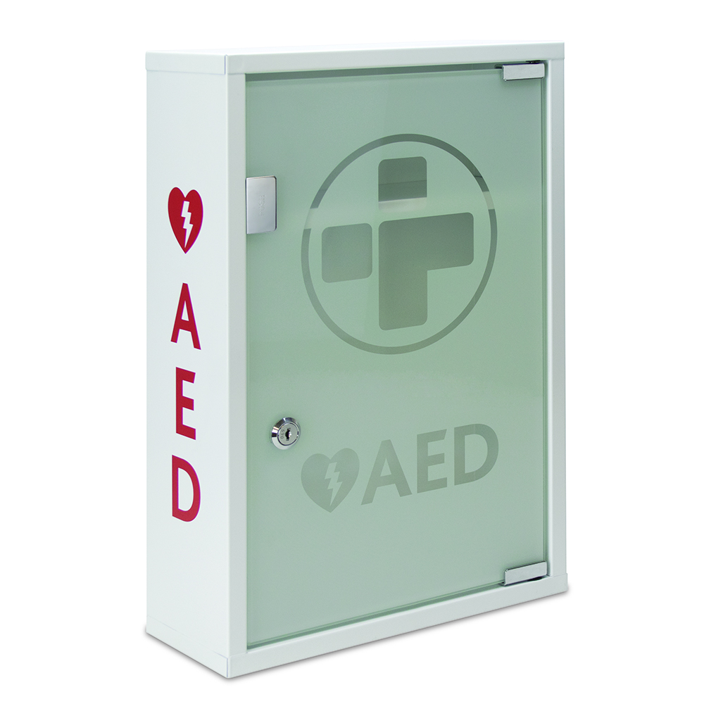 Alarmed AED First Aid Cabinet - Lockable - Image 3