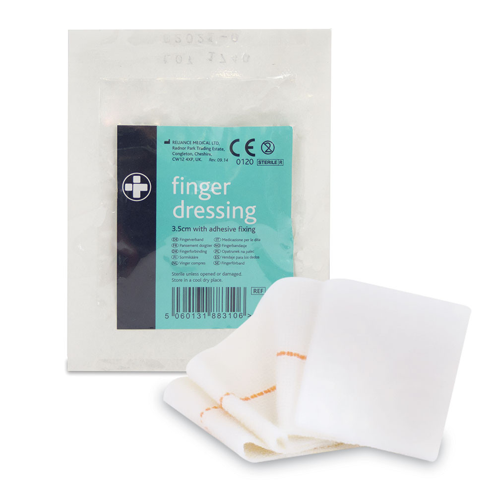 Finger Dressing with Adhesive Fixing - 3.5cm