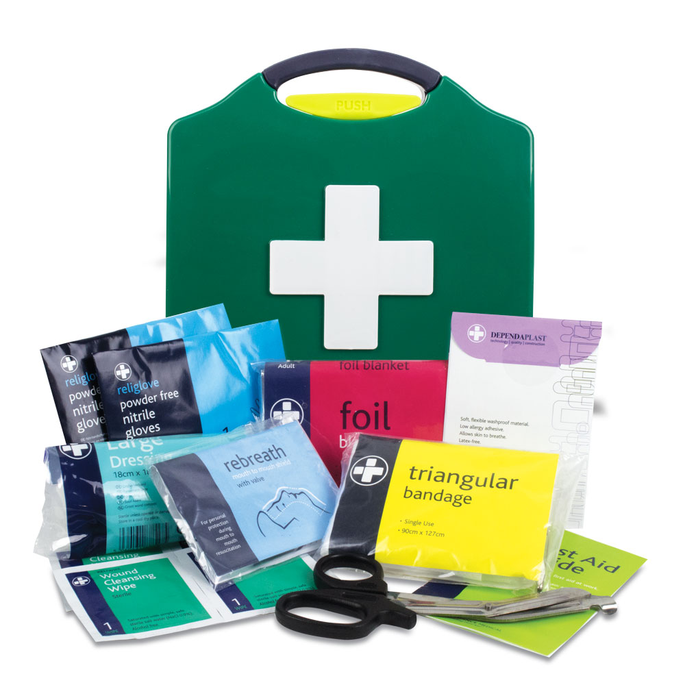 Workplace BS8599-1 First Aid Kit - Personal Issue - Aura3 Box - XSmall - Green