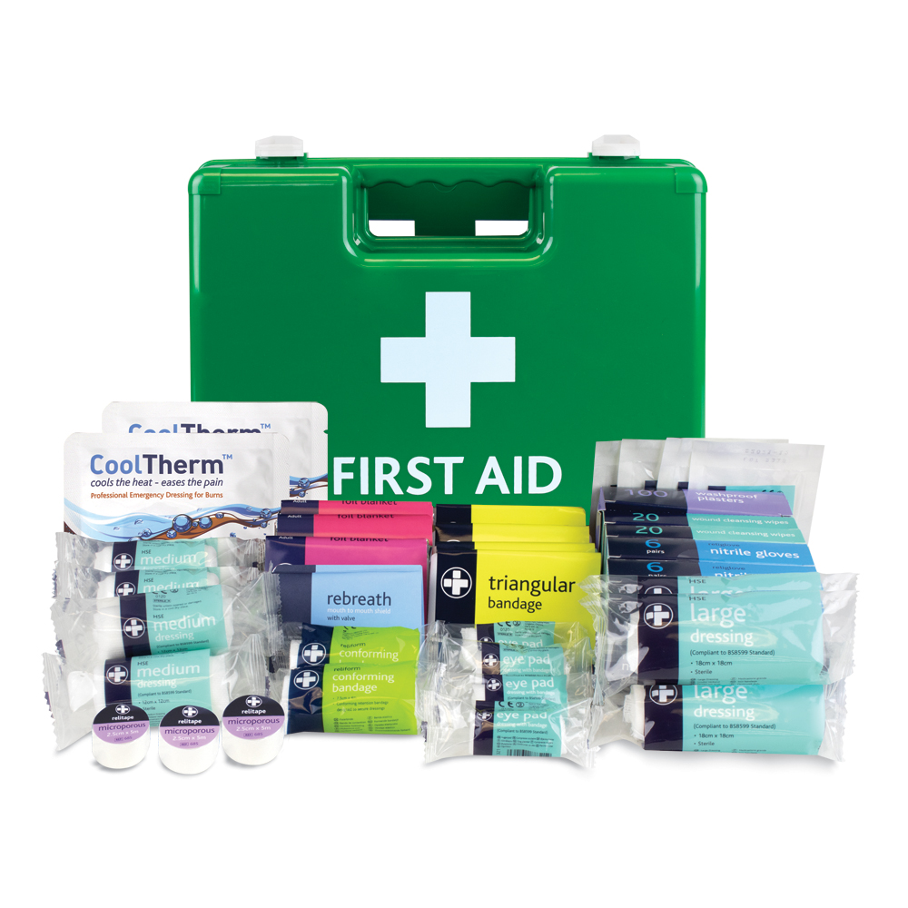 Workplace BS8599-1 First Aid Kit - Large - Milano Box - One Size - Green