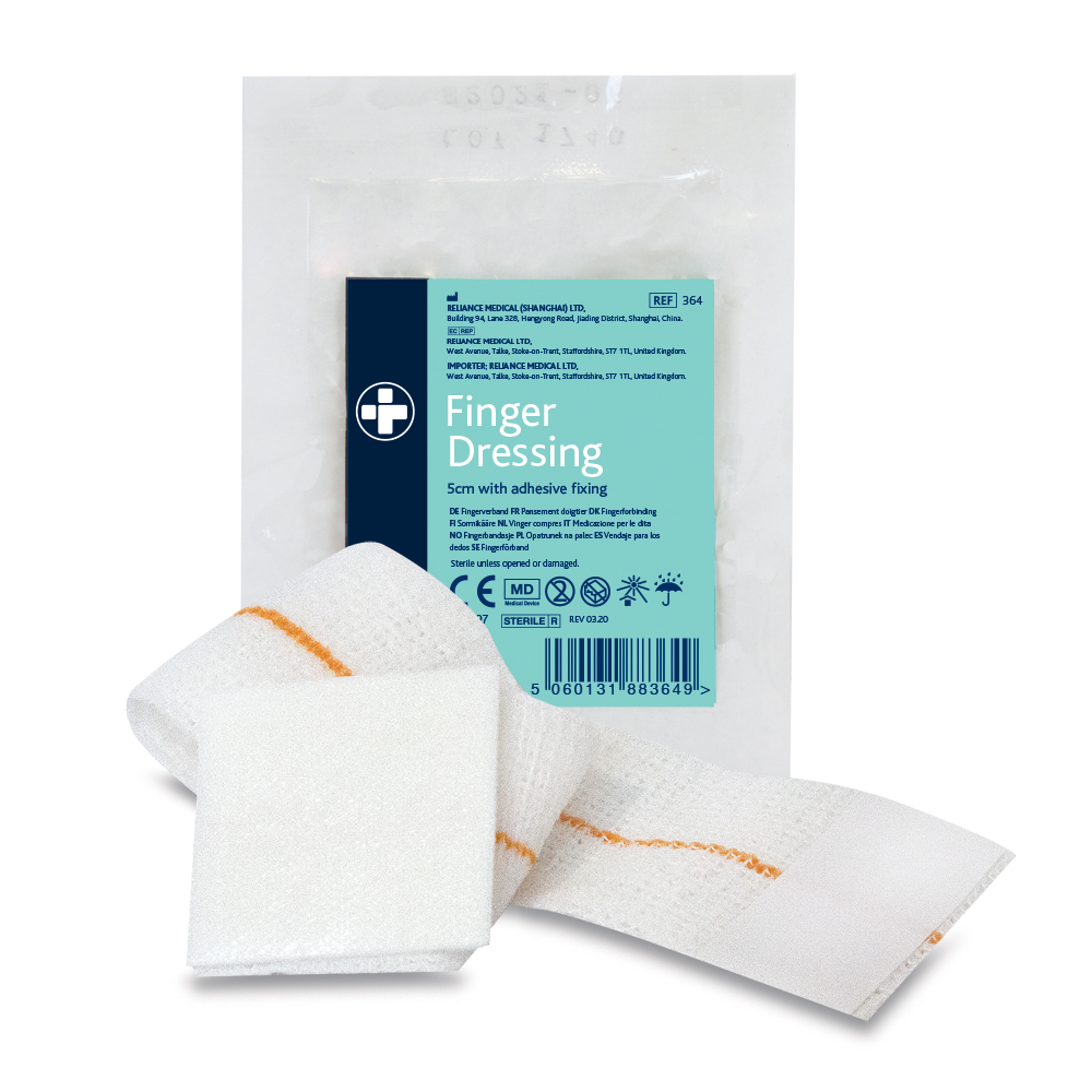 Finger Dressing with Adhesive Fixing - 5cm