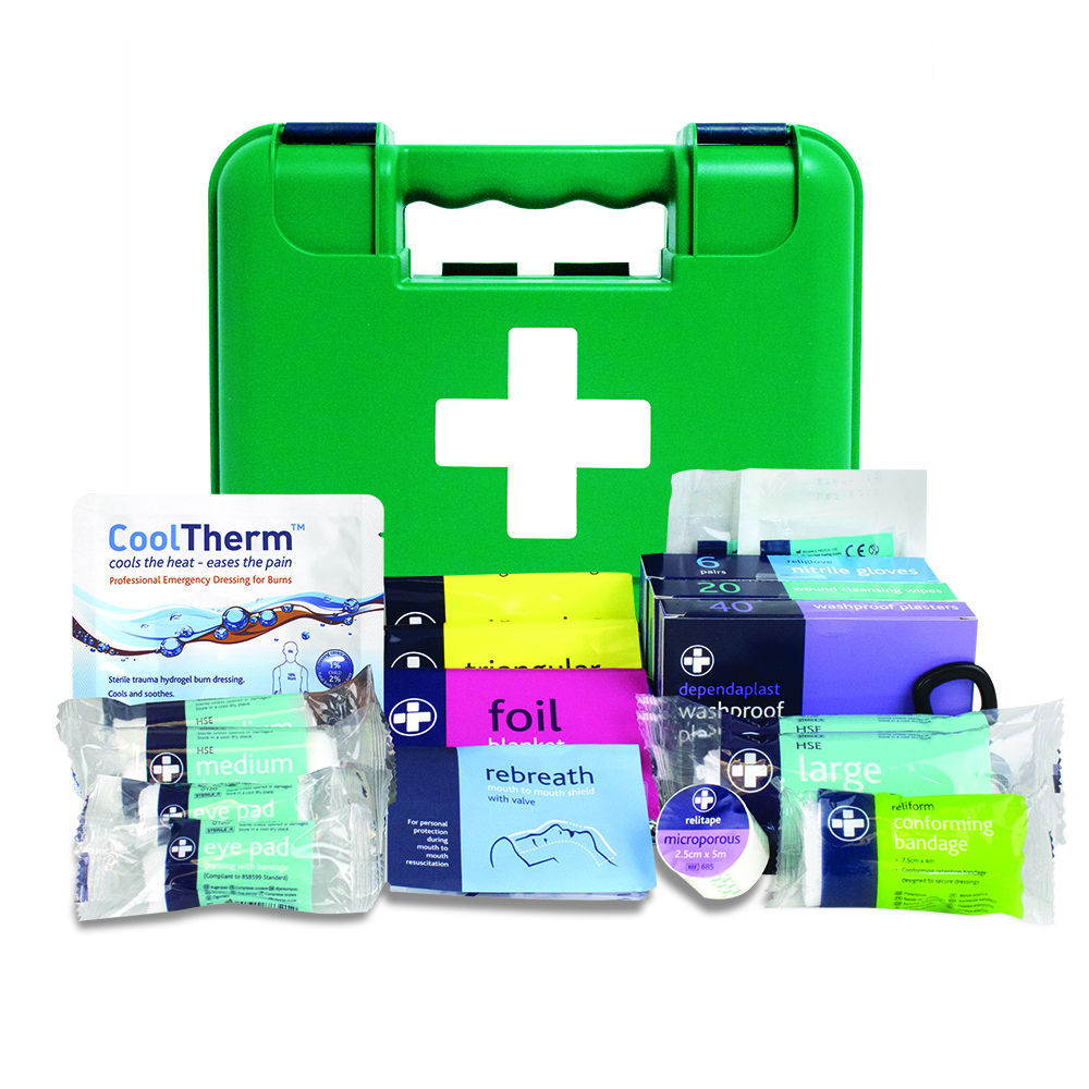 Workplace BS8599-1 First Aid Kit - Small - Titan Box - Small - Green