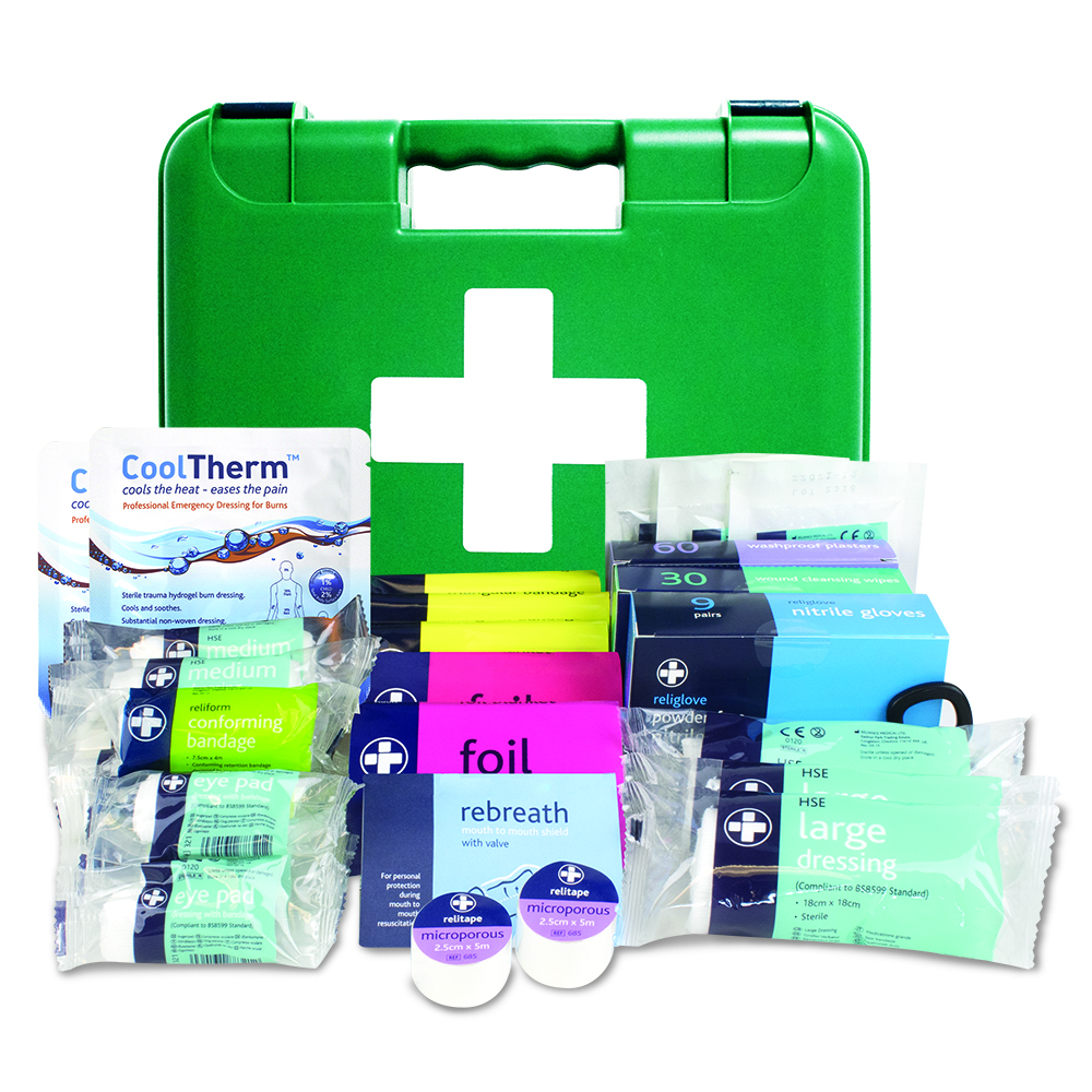 Workplace BS8599-1 First Aid Kit - Medium - Titan Box - Medium - Green