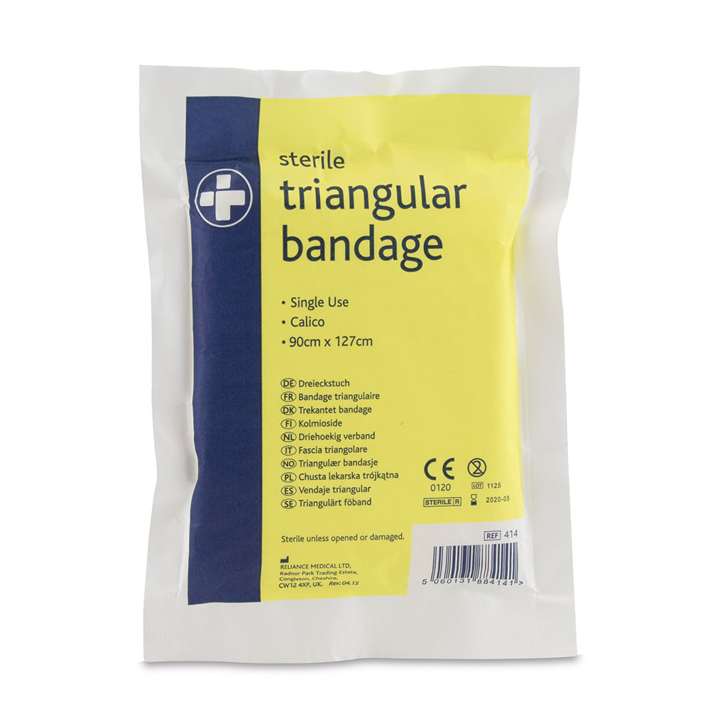 Calico Triangular Bandage - 90 x 127cm - Sterile