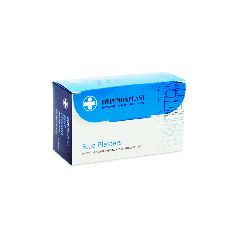 Dependaplast - Metal Detectable Washproof Plasters - 4cm x 2cm - Blue - Box of 100 - Image 5
