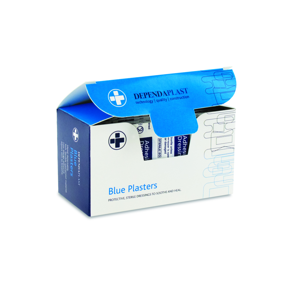 Dependaplast - Metal Detectable Washproof Plasters - 4cm x 2cm - Blue - Box of 100 - Image 4
