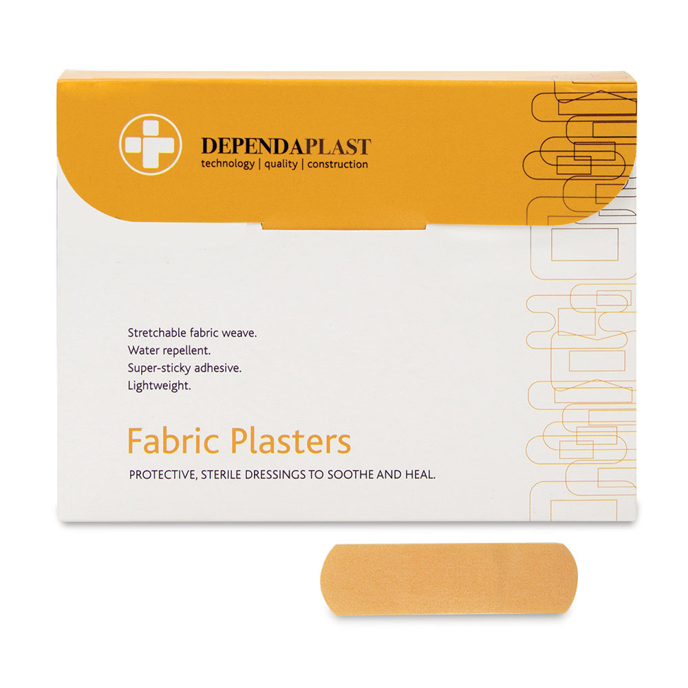 Dependaplast - Advanced Fabric Plasters - 6cm x 2cm - Pale - Box of 100