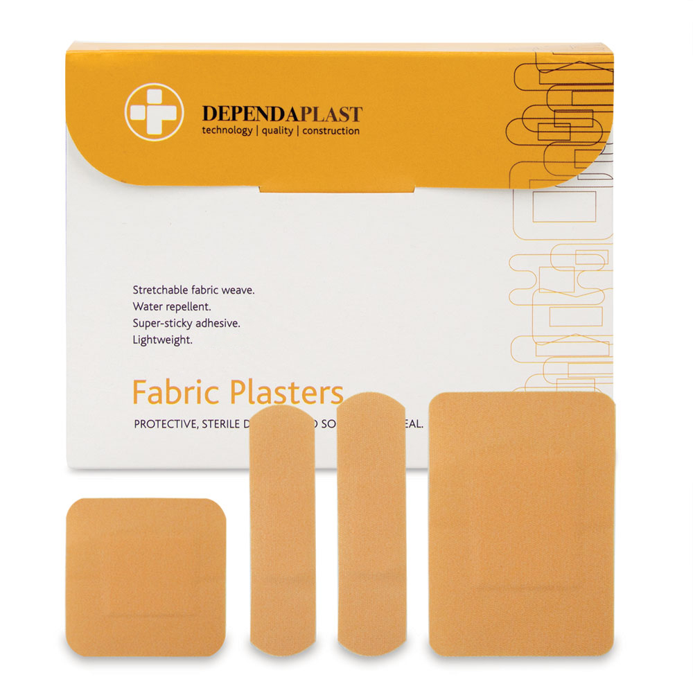 Dependaplast - Advanced Fabric Plasters - Assorted - Pale - Box of 100
