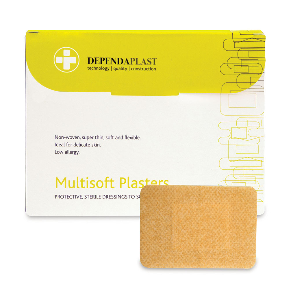 Dependaplast - Multisoft Plasters - 7.5cm x 5cm - Pale - Box of 50