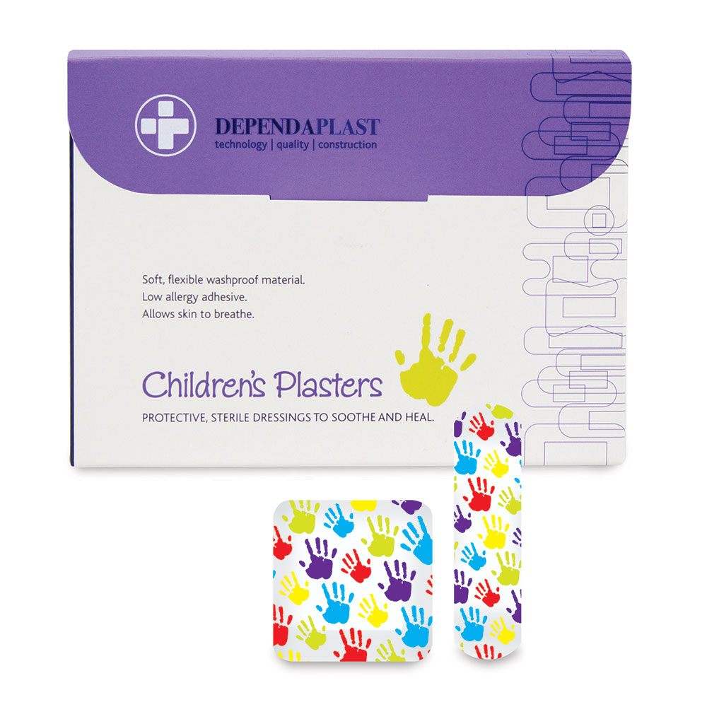 Dependaplast - Washproof Plasters - Assorted - Childrens - Box of 100