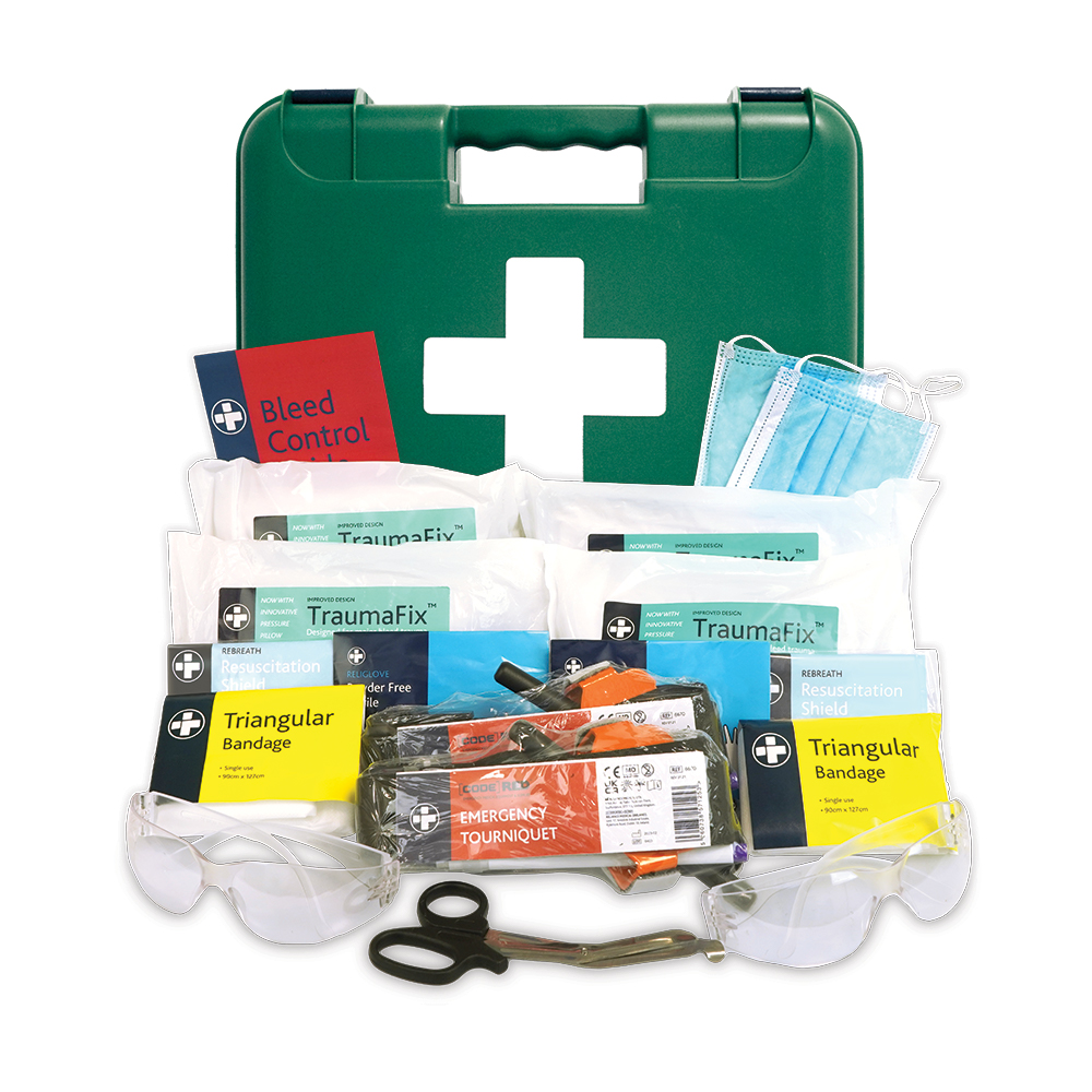 Public Access Trauma (PAcT) First Aid Kit - Titan Box - Large - Green