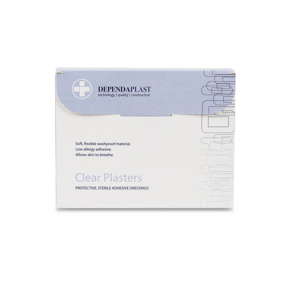Dependaplast - Washproof Plasters - Assorted - Clear - Box of 100 - Image 3