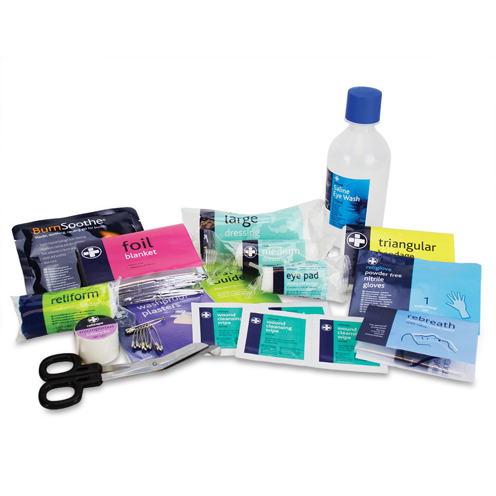 Refill for BS8599-1 Workplace First Aid Travel Kit
