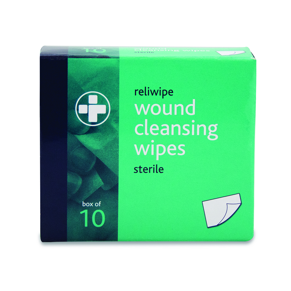 Reliwipe Saline Wound Cleansing Wipes - Box of 10 - Image 3