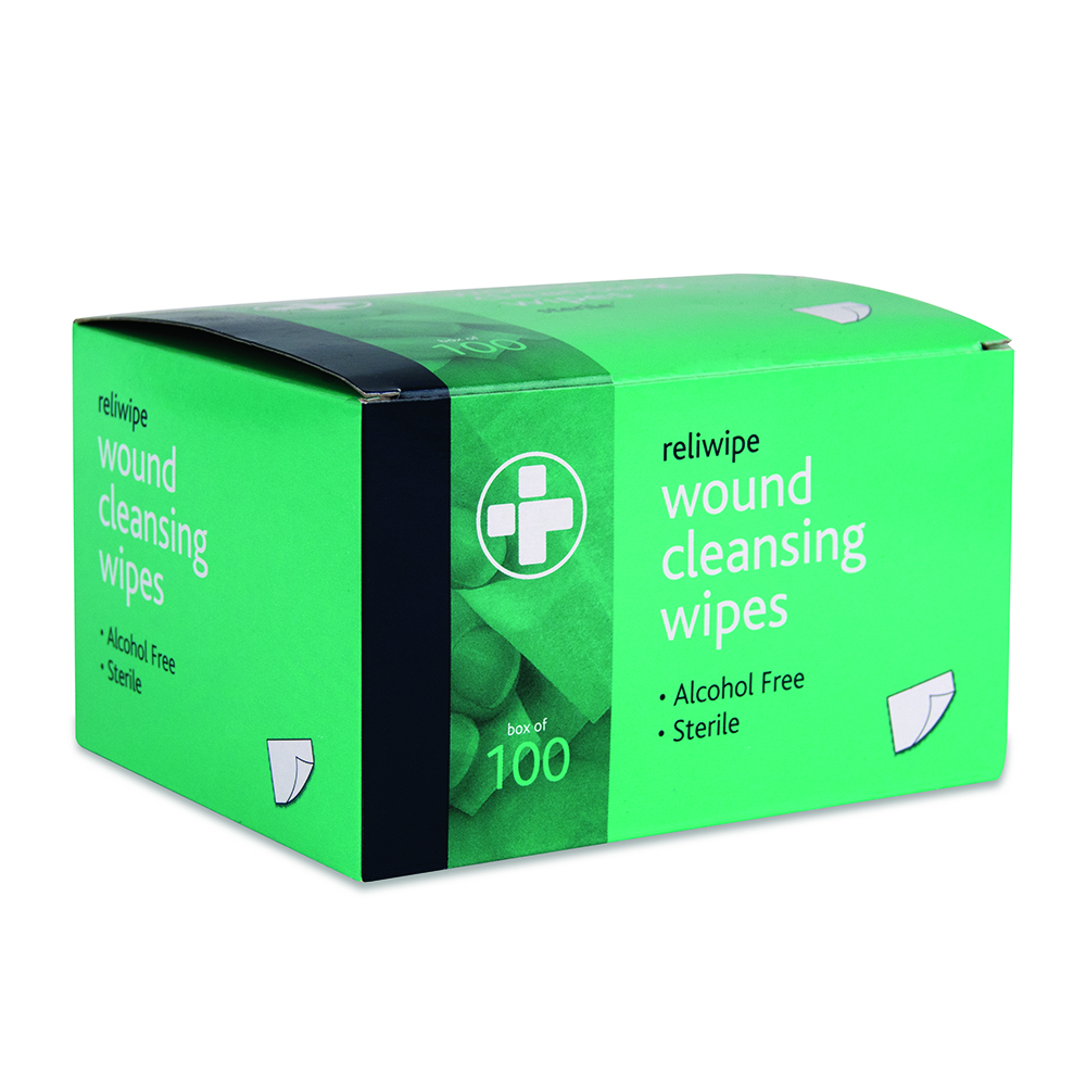 Reliwipe Saline Wound Cleansing Wipes - Box of 100 - Image 3
