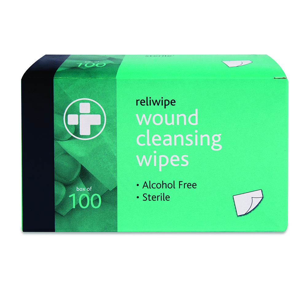 Reliwipe Saline Wound Cleansing Wipes - Box of 100 - Image 4