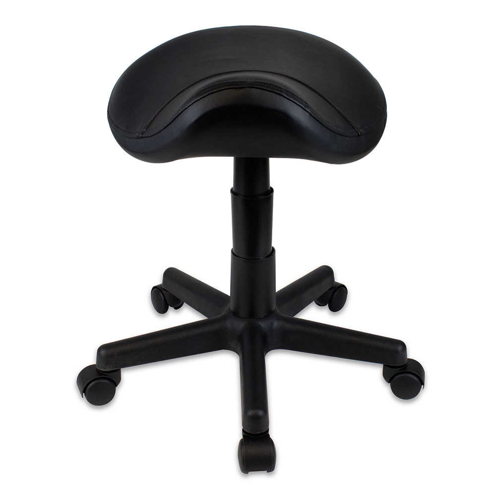 CODE RED Saddle Style Stool - Black