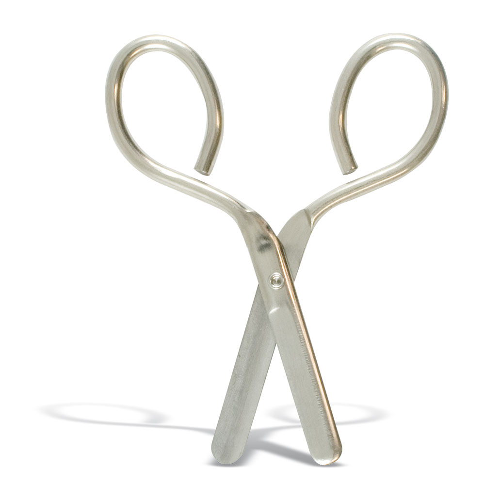 Scissors - Nickle Plated Round Ended - 4"
