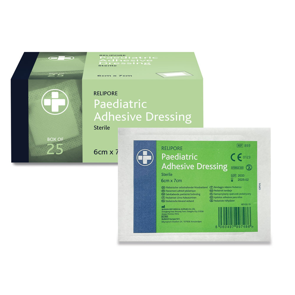 Relipore Paediatric Adhesive Dressing - 6cm x 7cm
