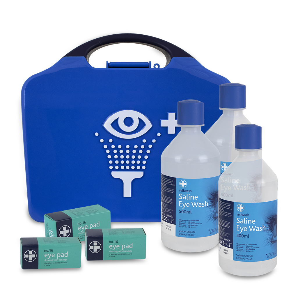 Eye Wash Station - Triple - Aura3 Box - Blue