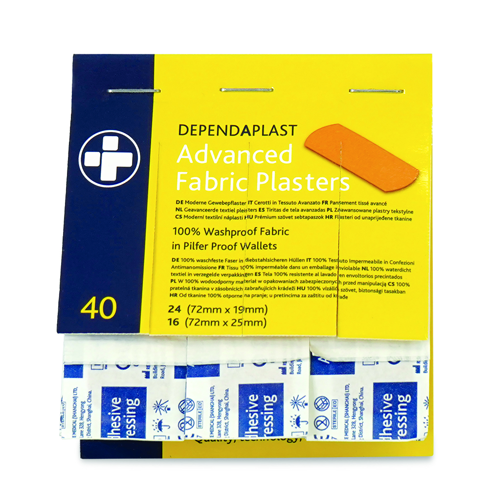Dependaplast - Advanced 100% Washproof Fabric Plasters - Assorted - Tan - Pilfer Proof Wallet of 40 - Image 3