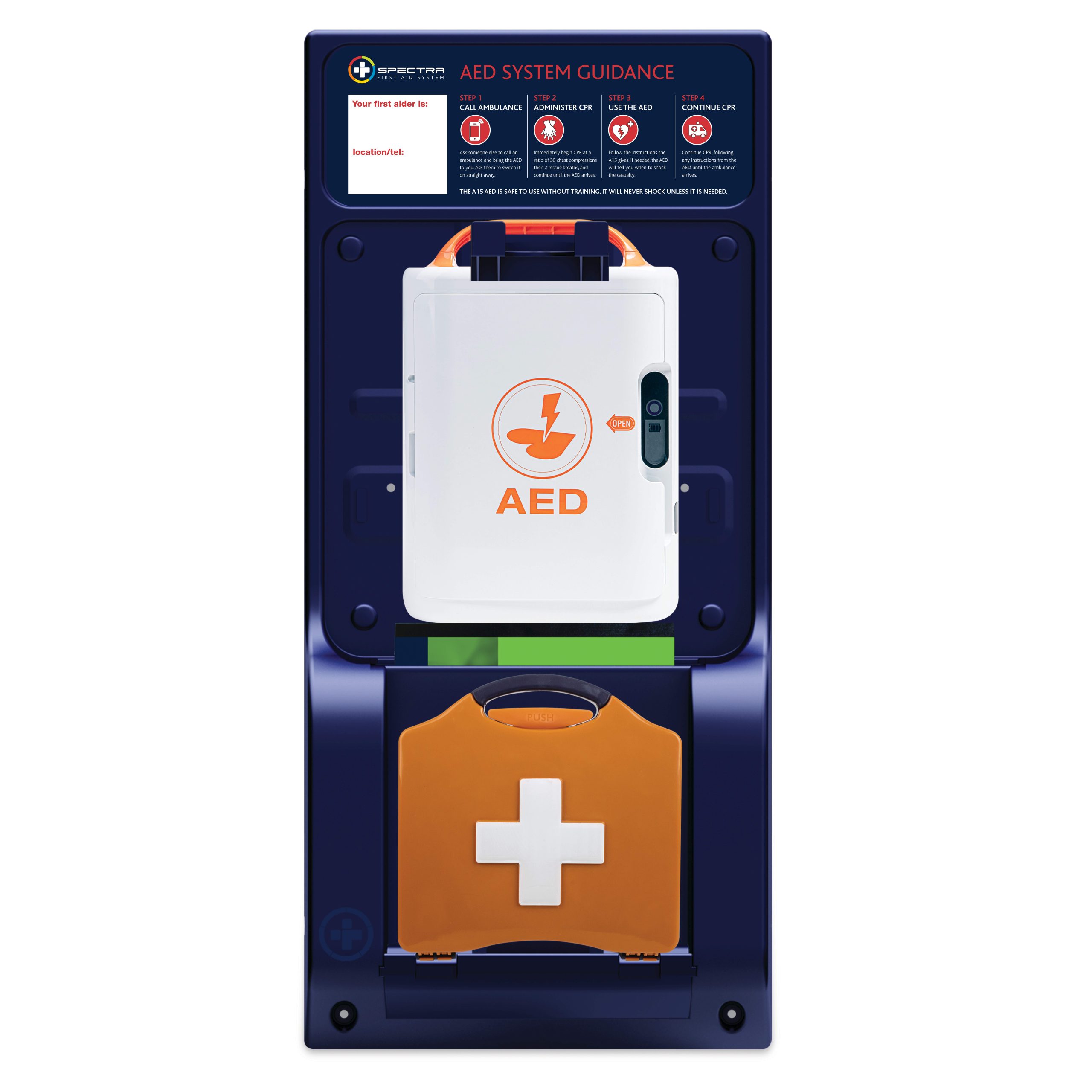 Spectra Mediana A16 Pro HeartOn Fully Automatic Defibrillator Heart Restart System