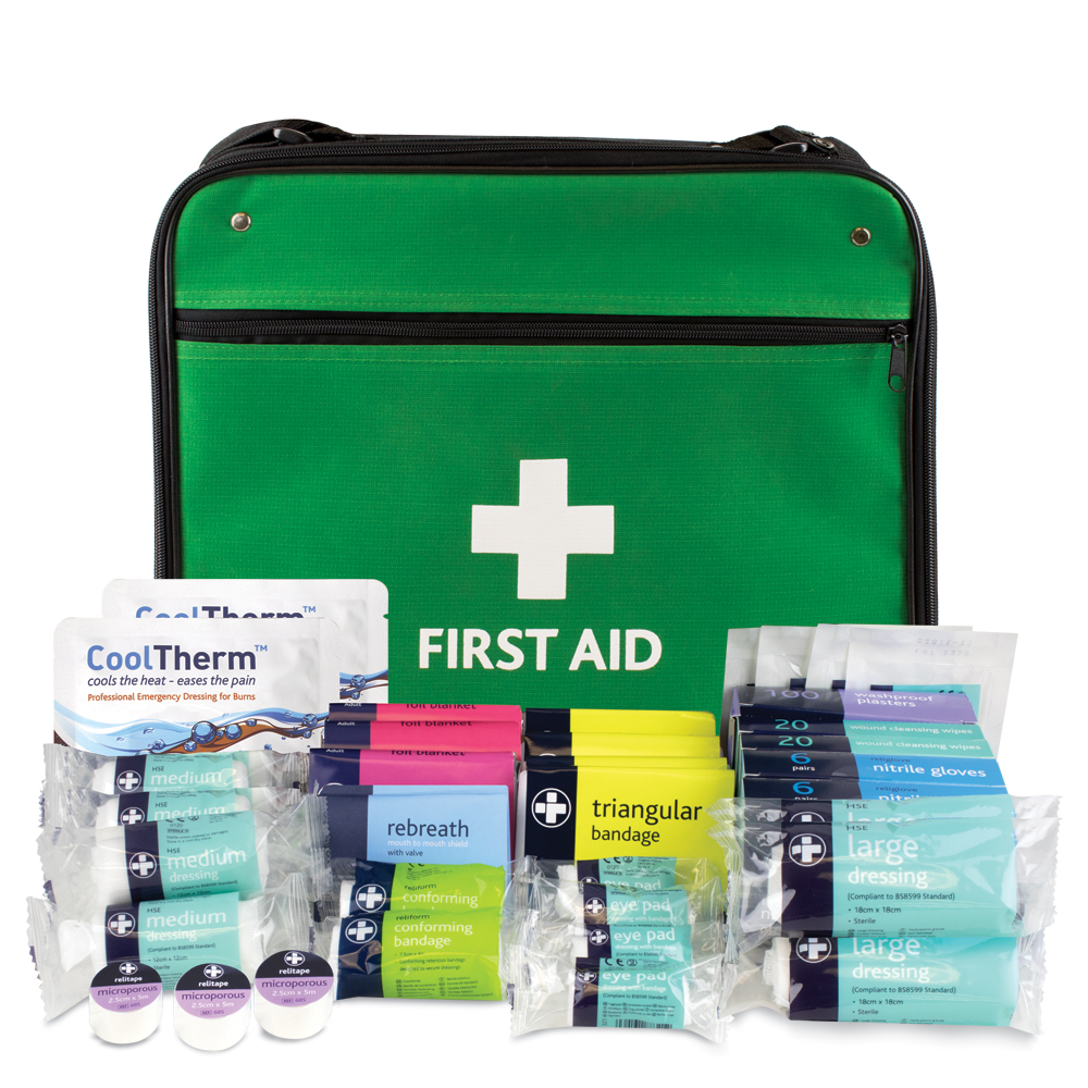 BS8599-1 Large Workplace First Aid Kit in Lyon Bag
