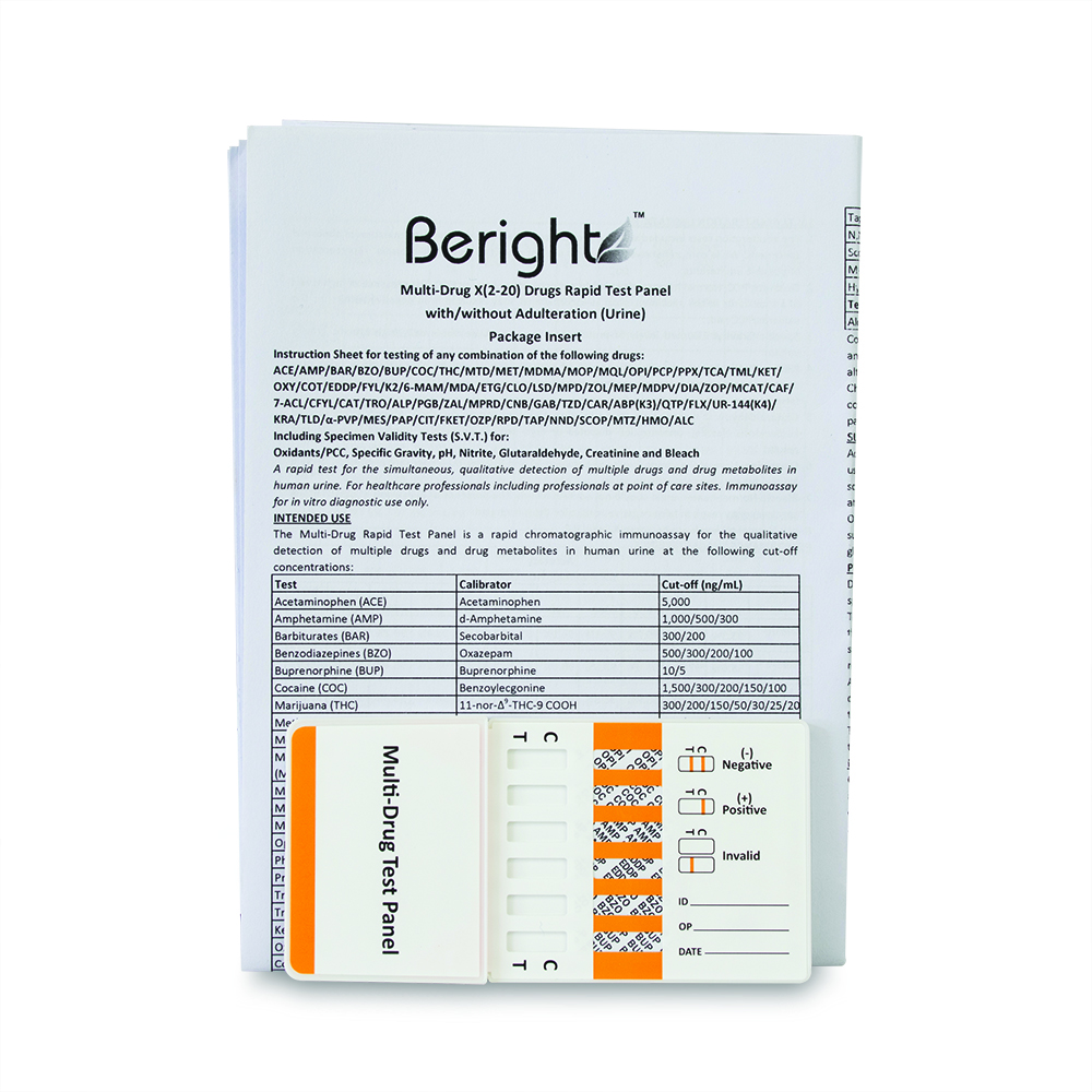 Multi-Drug 6 Drugs Rapid Test Panel (Urine)(AMP/BZO/BUP/COC/EDDP/OPI)